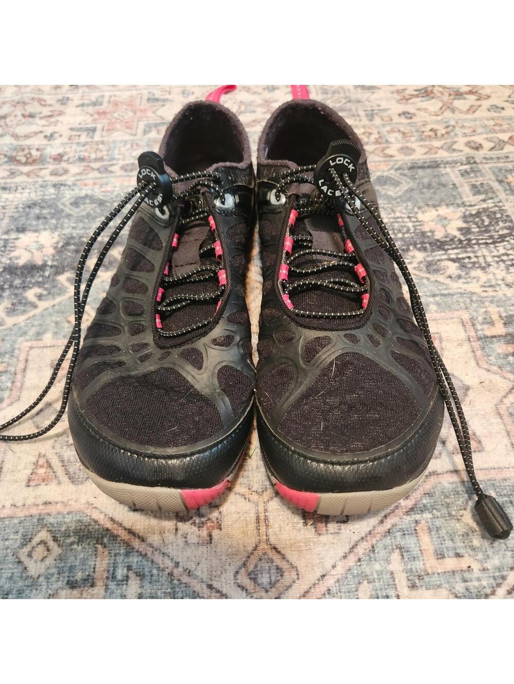 Merrell Black and Pink Athletic Shoes
